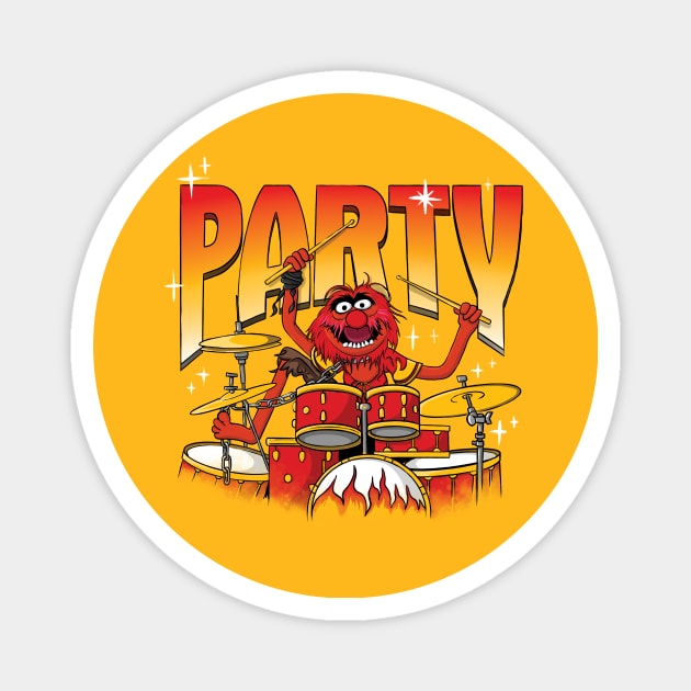 Party Animal Muppets Show Magnet by stayfrostybro